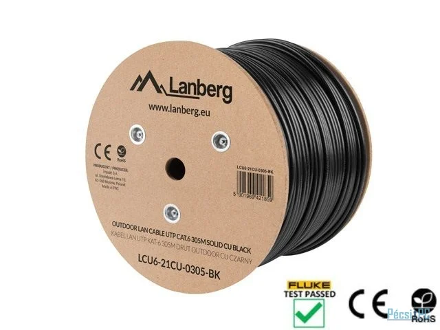 Lanberg CAT.6a U/UTP Patch Cable 305m Black