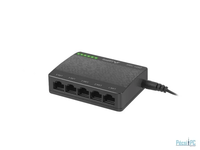 Lanberg DSP1-1005 5X 1GB/S UNMANAGED GIGABIT ETHERNET DESKTOP 5V