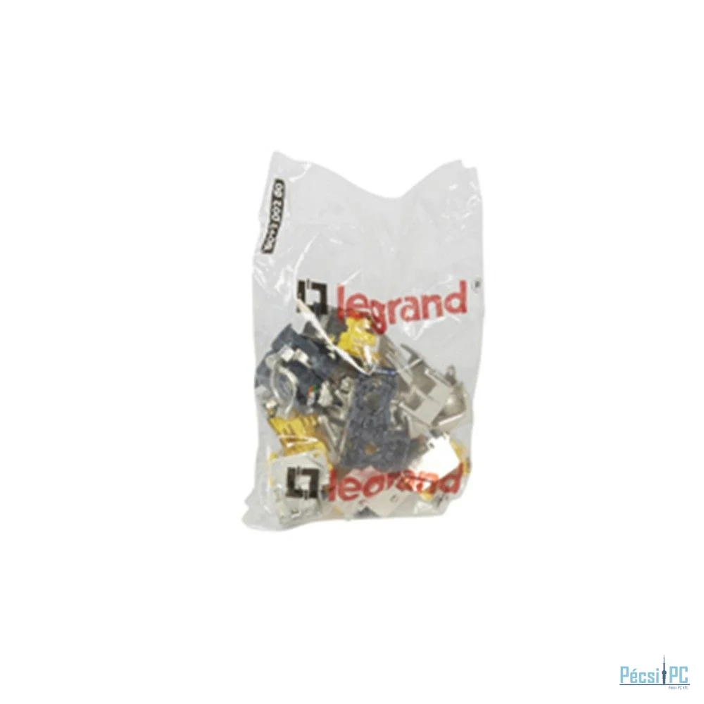 Legrand RJ45 Keystone port Cat6A árnyékolt (STP) LCS2 gyorscsatlakozós 180° 500 Mhz 10xGigabit