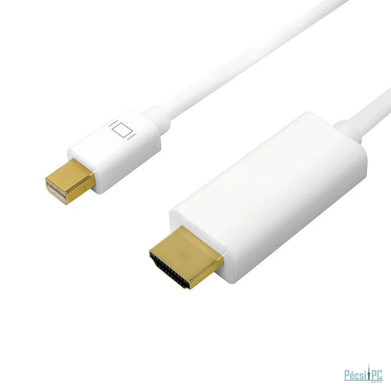 Logilink DisplayPort cable mDP/M to HDMI-A/M 4K/30 Hz 3m White