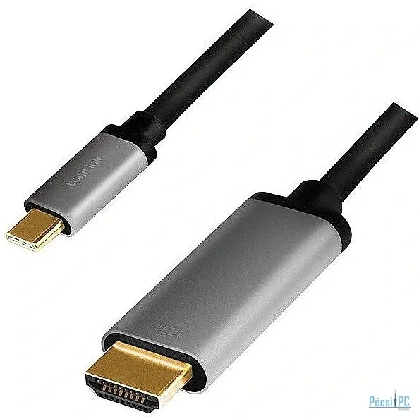 Logilink USB 3.2 Gen1 Type-C to HDMI/M 4K cable 1,8m Black