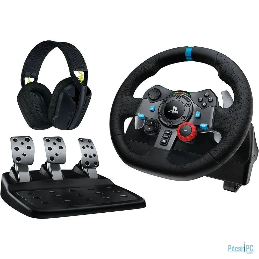 Logitech G29 Driving Force USB Kormány Black (PS4/PS5/PC) + G435 Headset