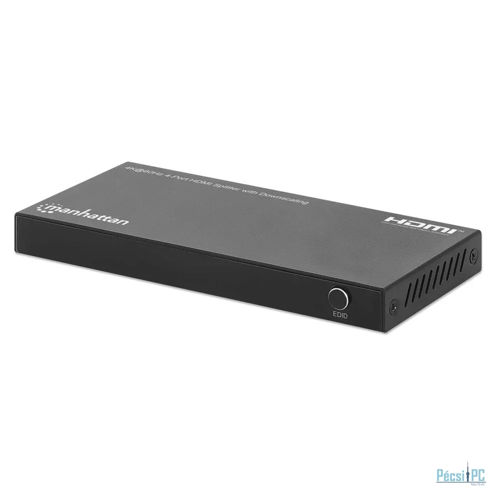 Manhattan 4K 60Hz 4-Port HDMI Splitter with Downscaling