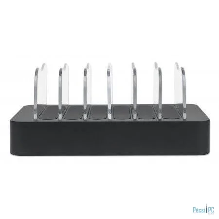 Manhattan 6-portos USB3.2 HUB Black