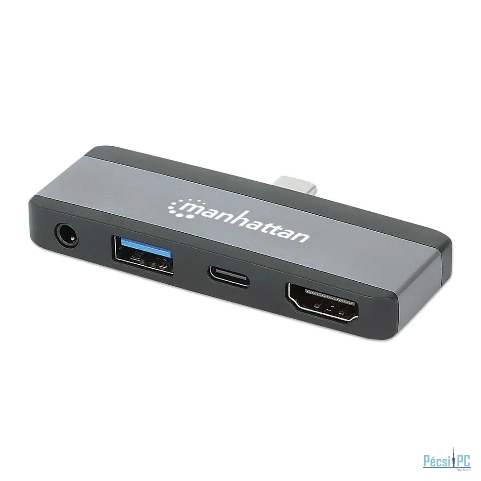 Manhattan USB-C PD to HDMI 4-in-1 Laptop and Tablet Travel Docking Station