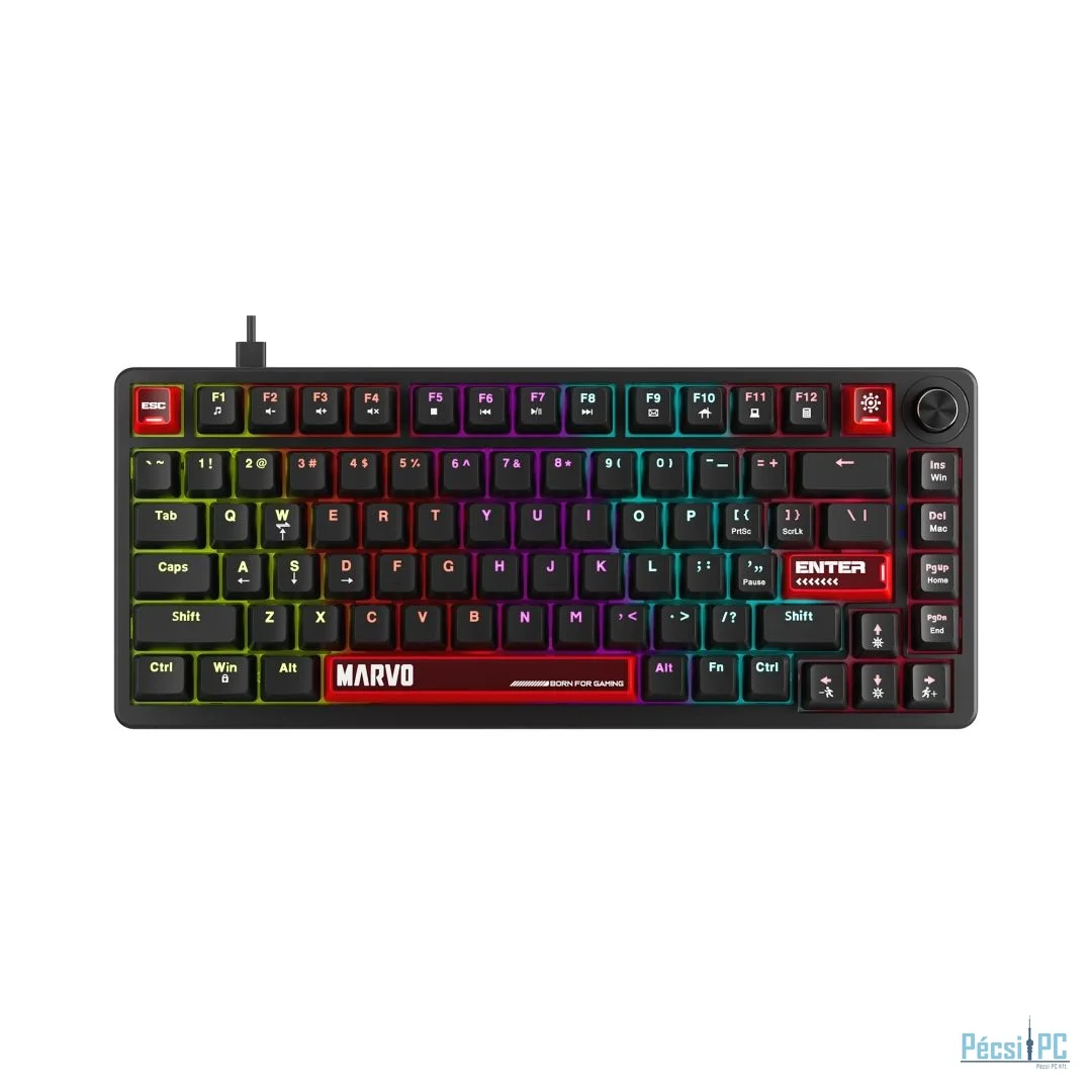 Marvo Arma 82 Mechanical Gaming Keyboard Black US