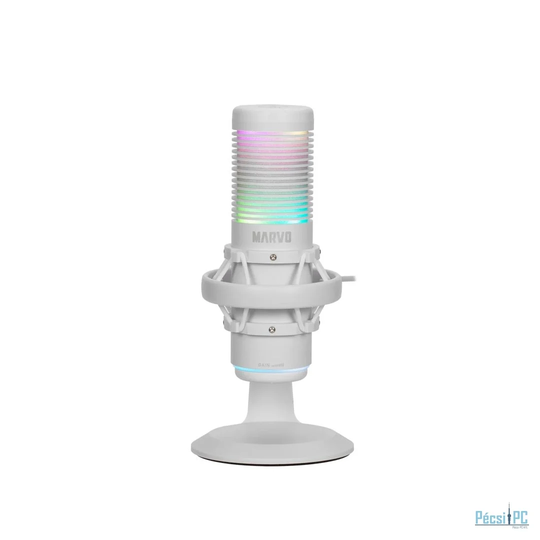 Marvo Blast 60 Streaming Microphone White