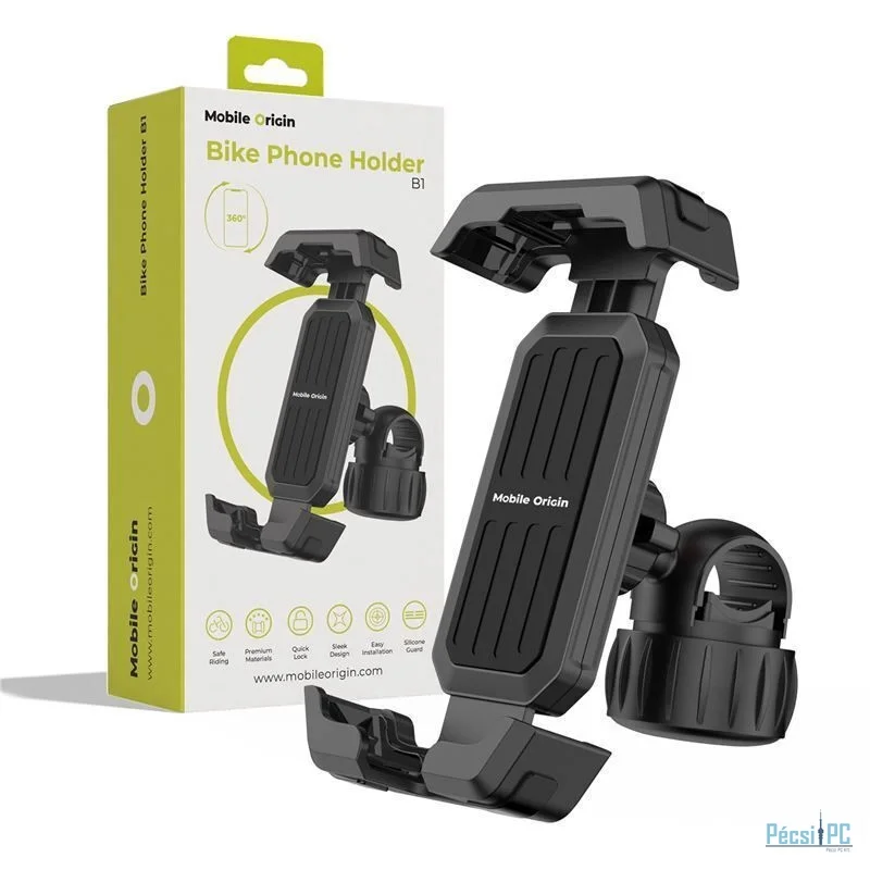 Mobile Origin Bike phone holder B1 Black