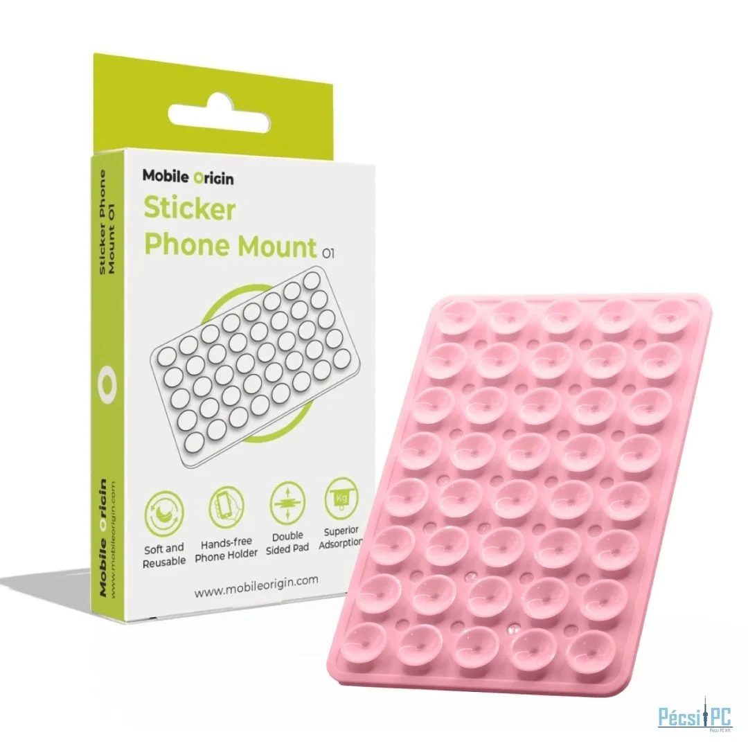 Mobile Origin Sticker Phone Mount O1 Pink