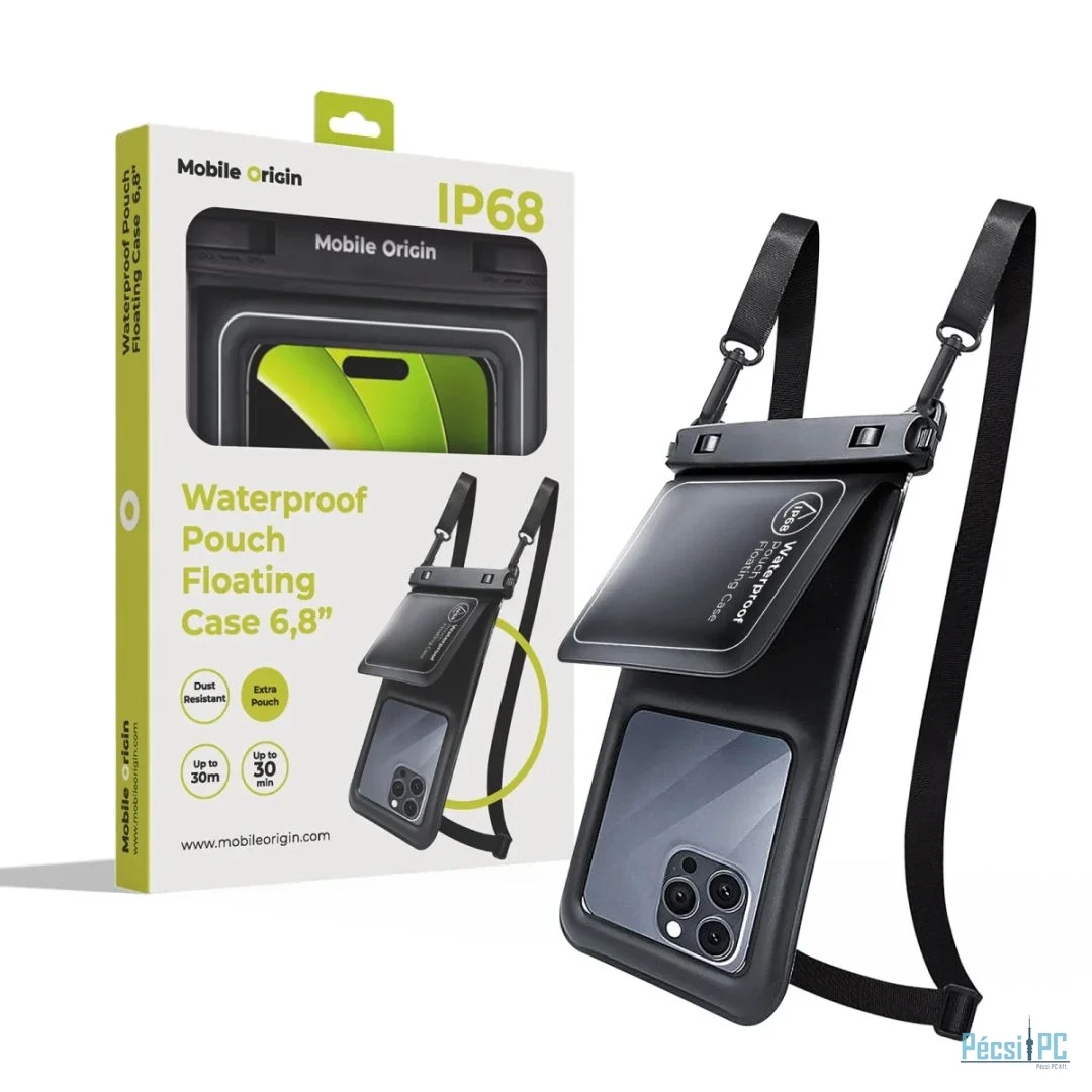 Mobile Origin Waterproof Floating Case with Small Pouch 6,8