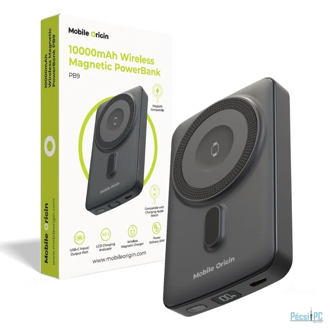 Mobile Origin Wireless Magnetic PowerBank 10000mAh PB9