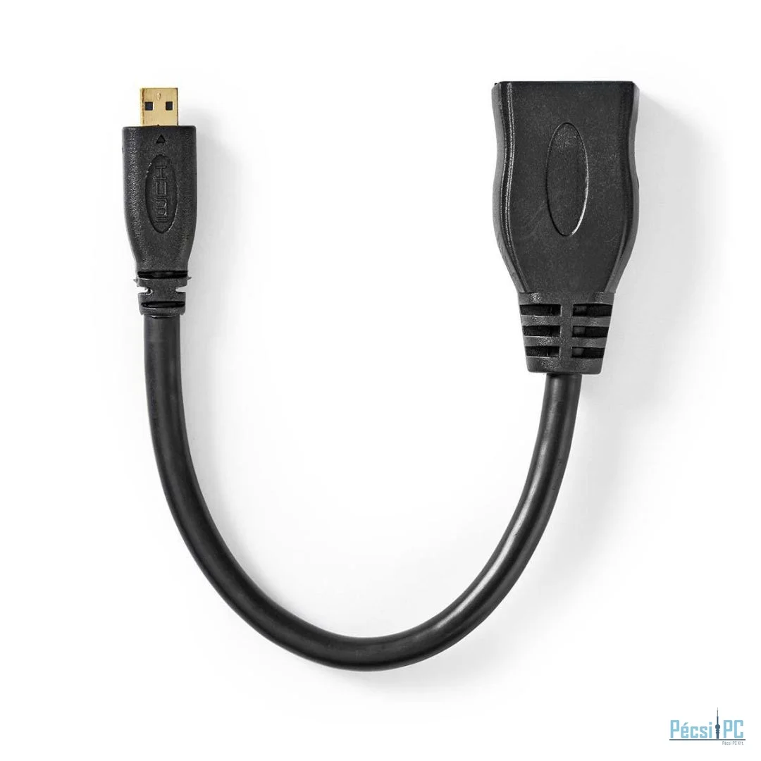 Nedis HDMI Micro Connector  HDMI Output 4K@30Hz 0,2m Black