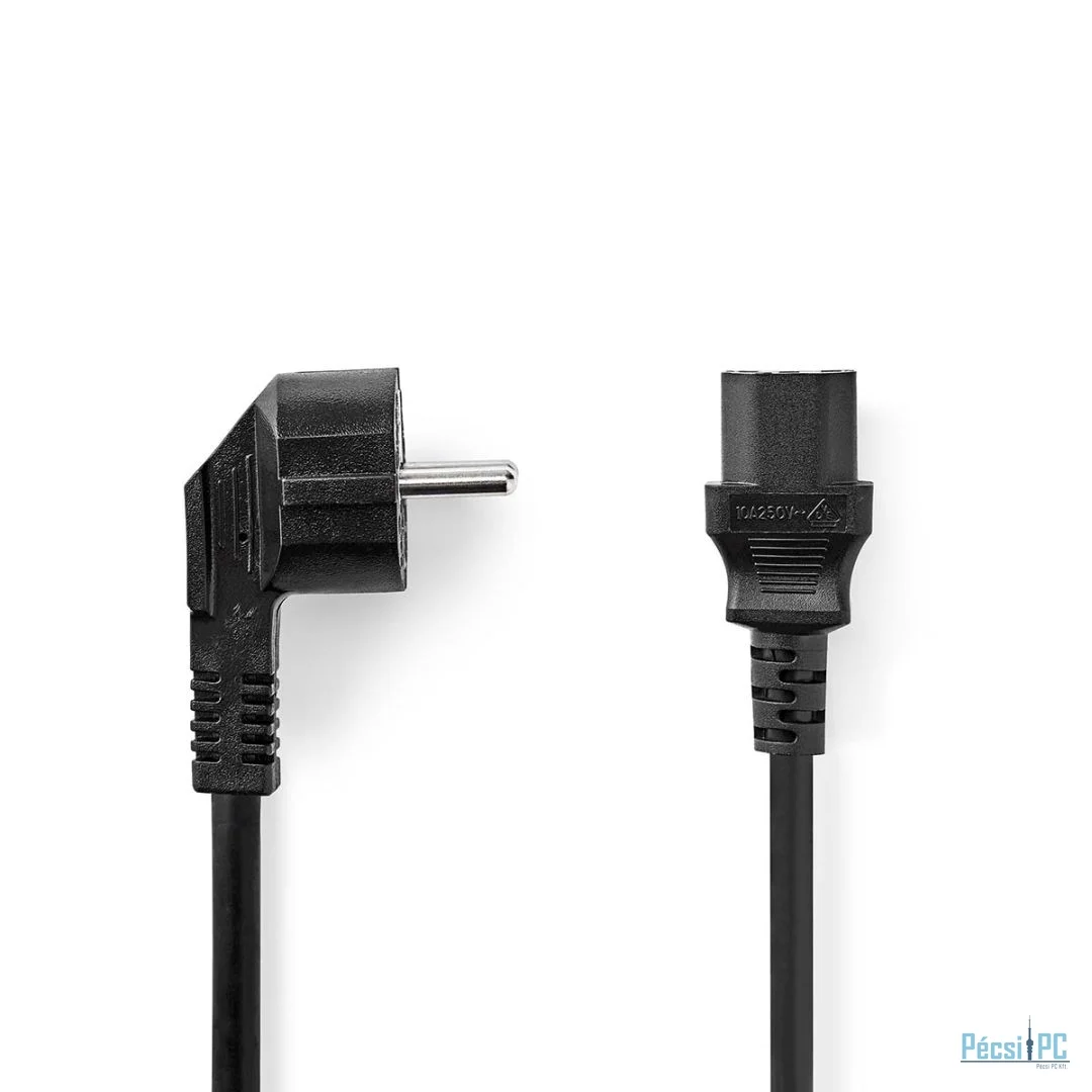 Nedis IEC-320-C13 Angled Power Cable 3m Black
