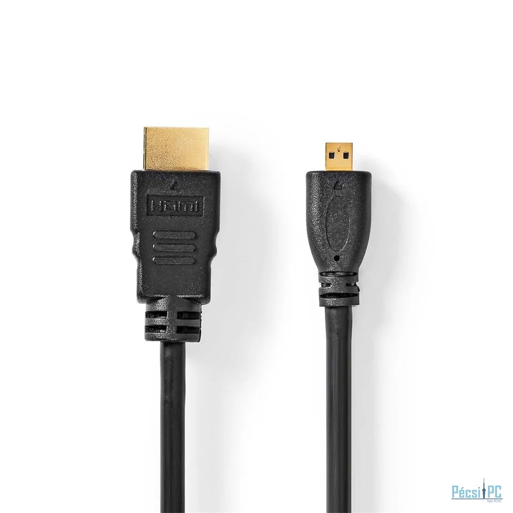 Nedis micro HDMI to HDMI cable 2m Black