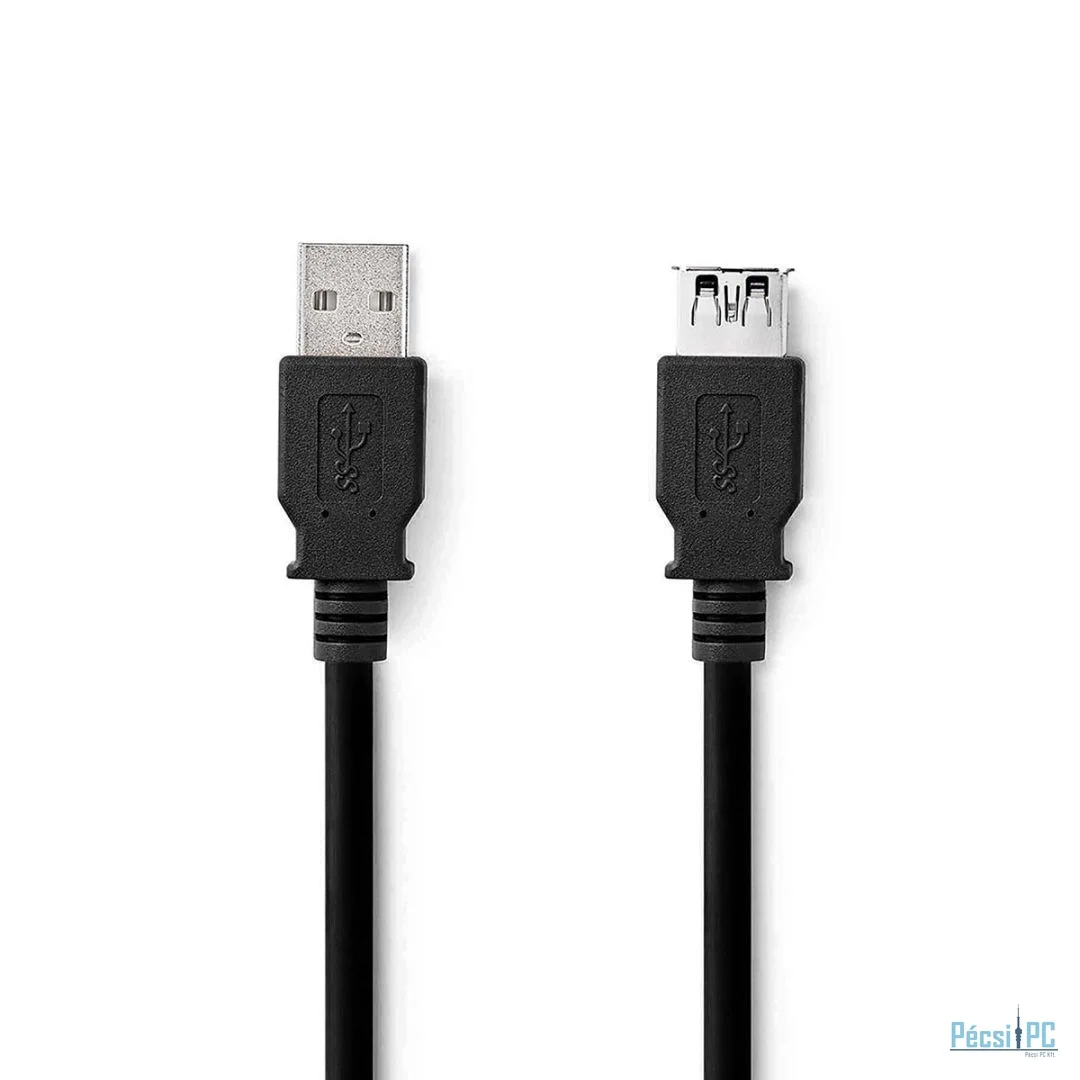 Nedis USB-A Male to USB-A Female 5Gbps USB Cable 1m Black