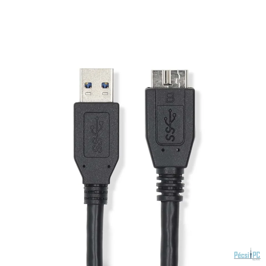 Nedis USB-A Male to USB Micro-B Male cable 0,5m Black