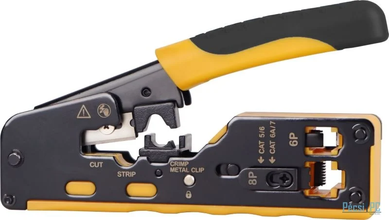 Nestron Krimpelő fogó; 8P8C (RJ45), 6P6C (RJ12), 6P4C(RJ11)