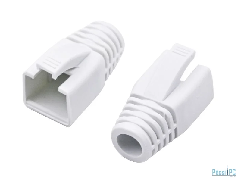 Nestron Törésgátló RJ45 csatlakozóhoz; 100 db/csomag; fehér