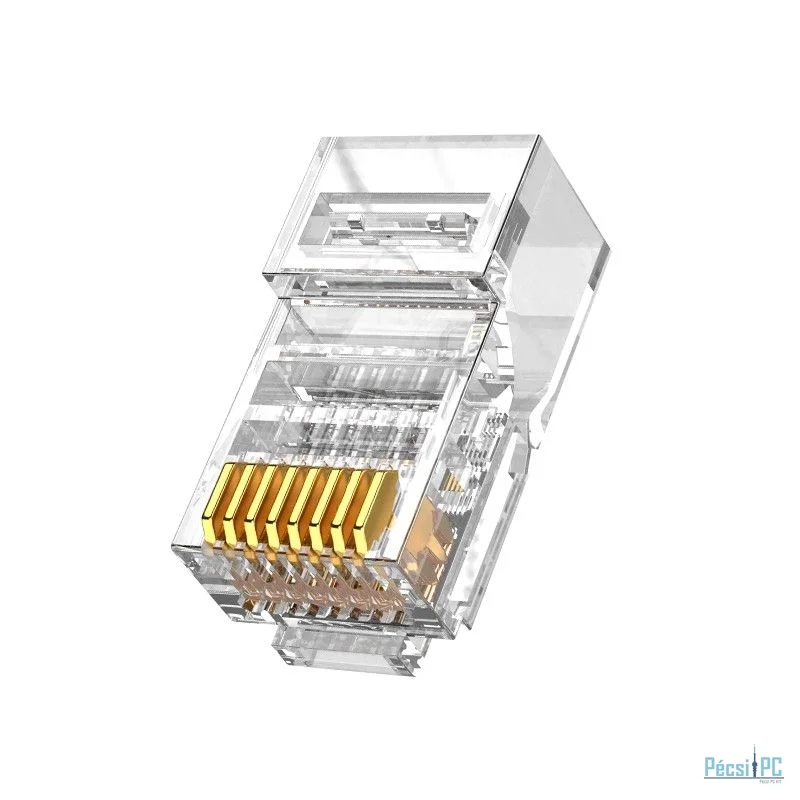 Nestron UTP RJ45 csatlakozó; Cat6/Cat6e; fali és patch kábelekhez; 10 db/csomag