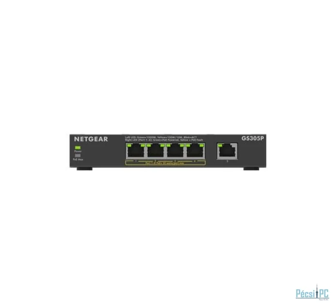 Netgear 5-Port Gigabit Ethernet Unmanaged PoE+ Switch