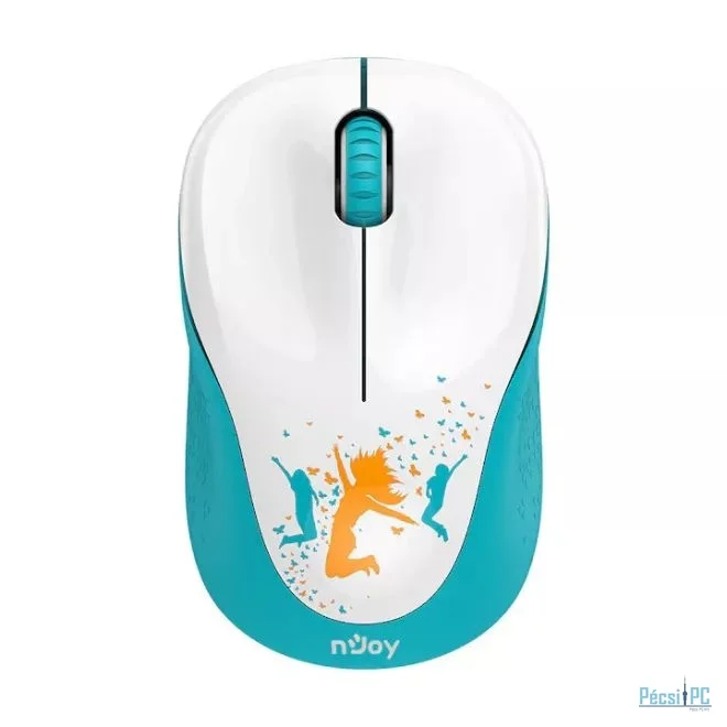 Njoy MSWL-W110-CM01B Wireless Mouse White/Blue
