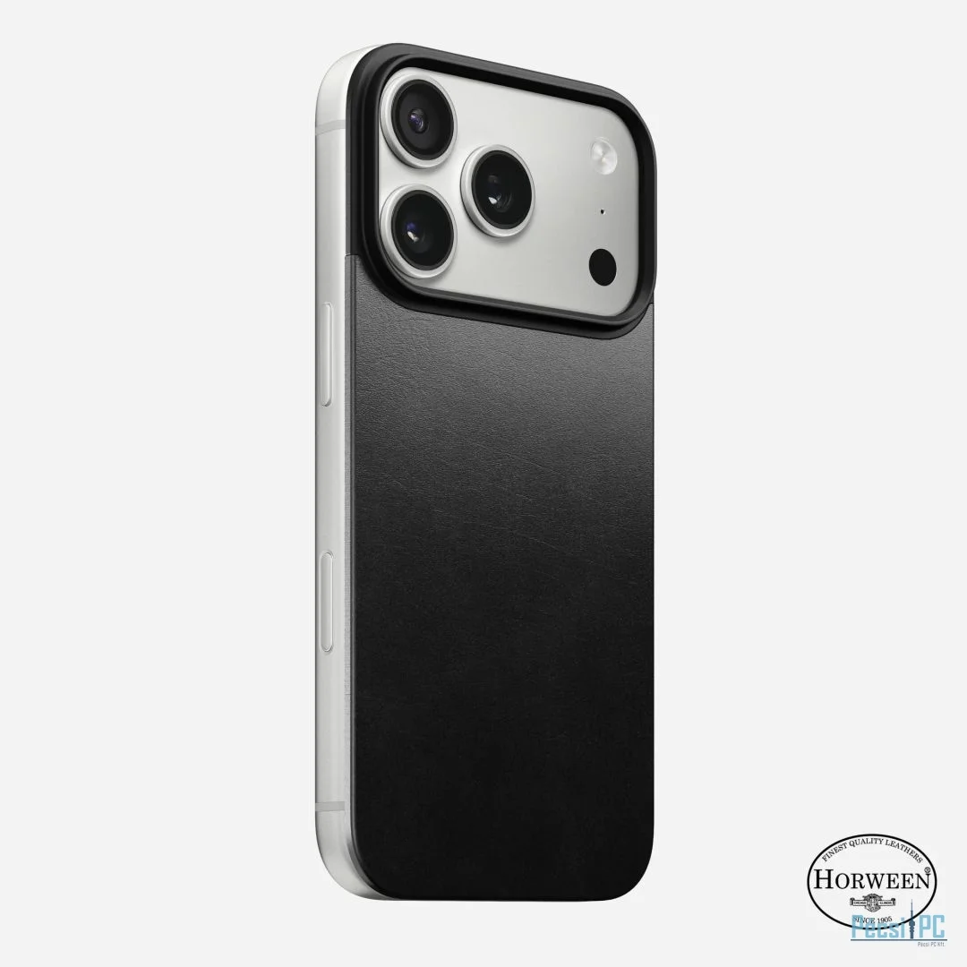 Nomad Magnetic Magsafe Leather Back (Horween) for iPhone 17 Pro Black