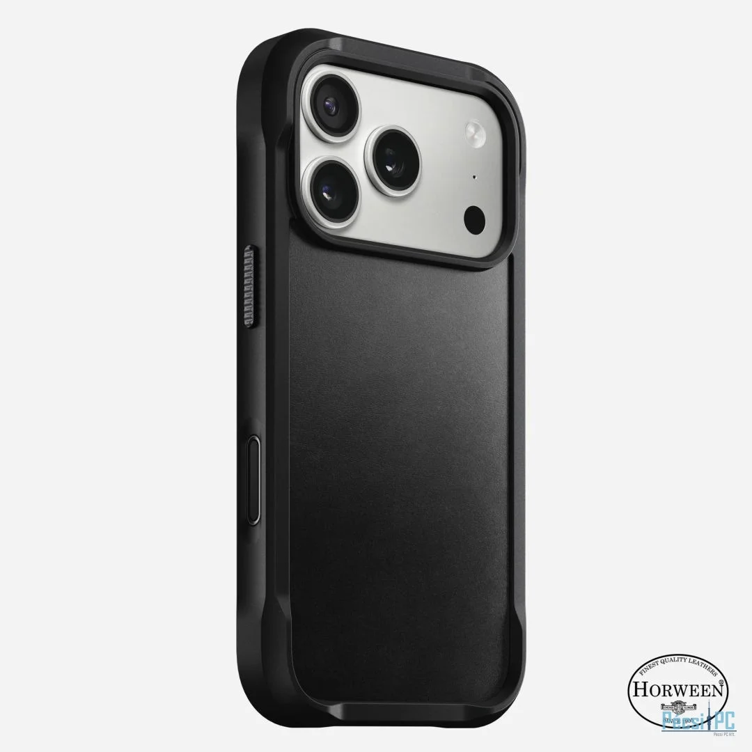 Nomad Rugged Leather (Horweeen) Case for iPhone 17 Pro Black