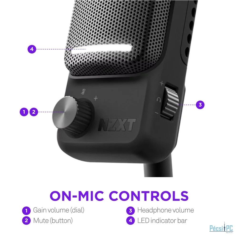 NZXT Capsule Elite Microphone Black