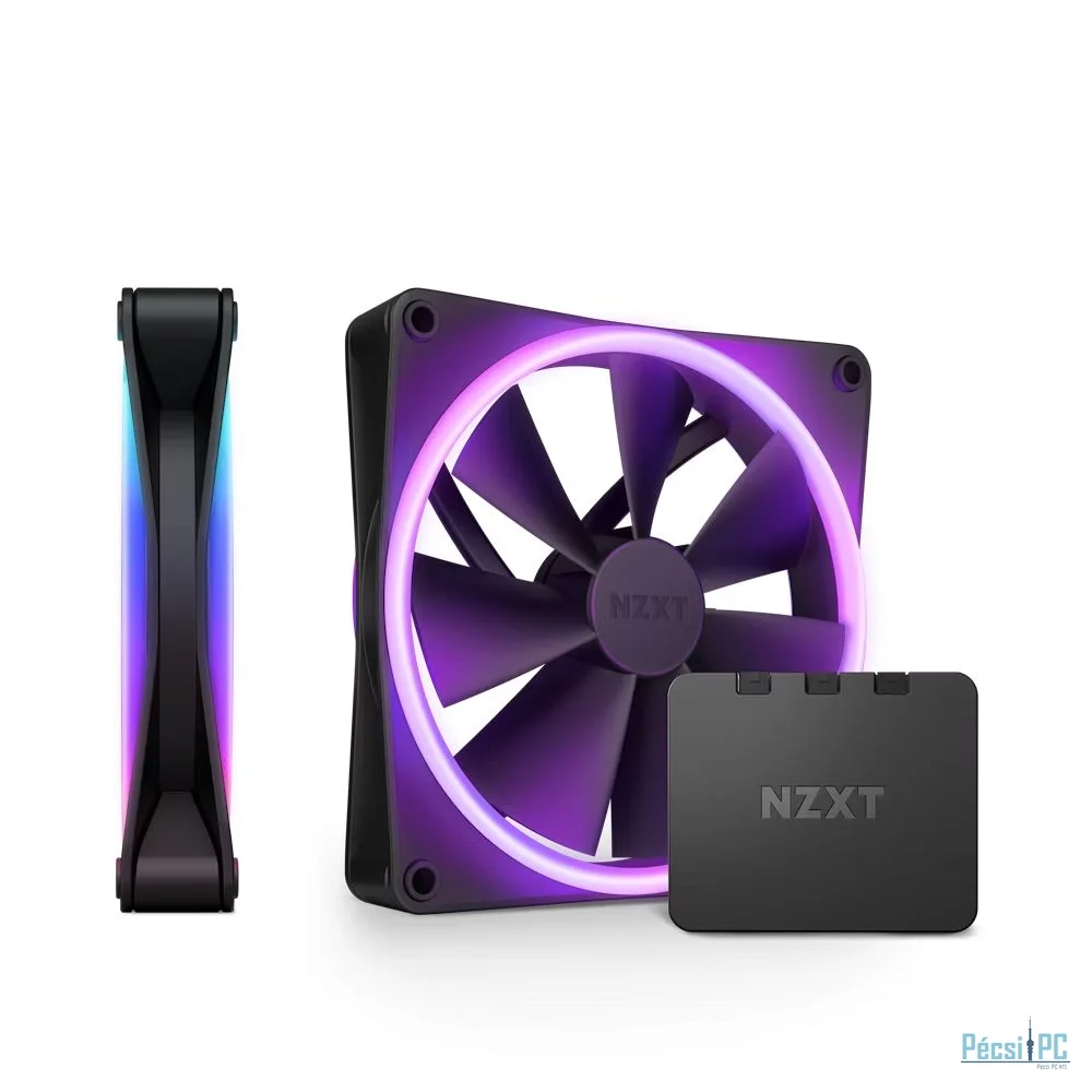 NZXT F140 RGB DUO Twin Pack Black