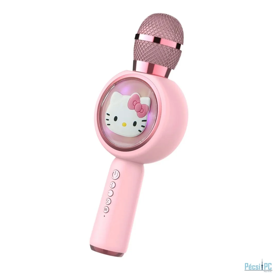 OTL Technologies HK1210 Hello Kitty PopSing LED Karaoke Microphone Pinlk