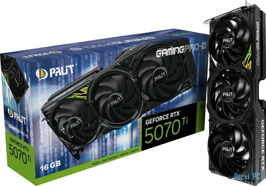 Palit GeForce RTX5070 TI 16GB DDR7 GamingPro-S