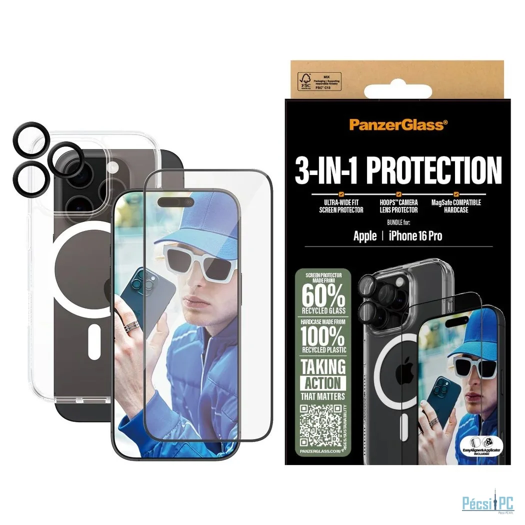 PanzerGlass PanzerGlass 3-in-1 Protection Bundle iPhone 16 Pro