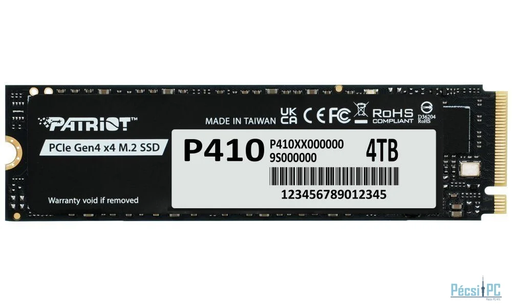 Patriot 4TB M.2 2280 NVMe P410 Black