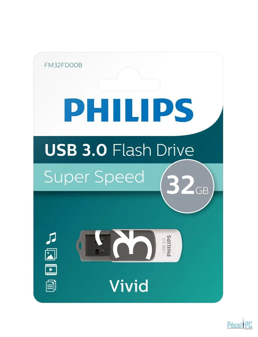 Philips 64GB Vivid White/Grey