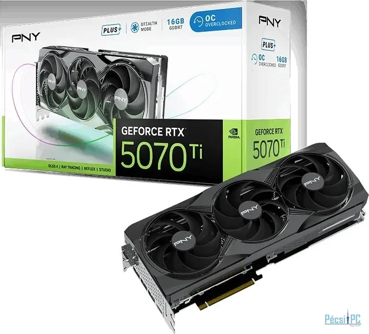 PNY GeForce RTX5070TI 16GB DDR7 GAMING TRIPLE FAN PLUS OC