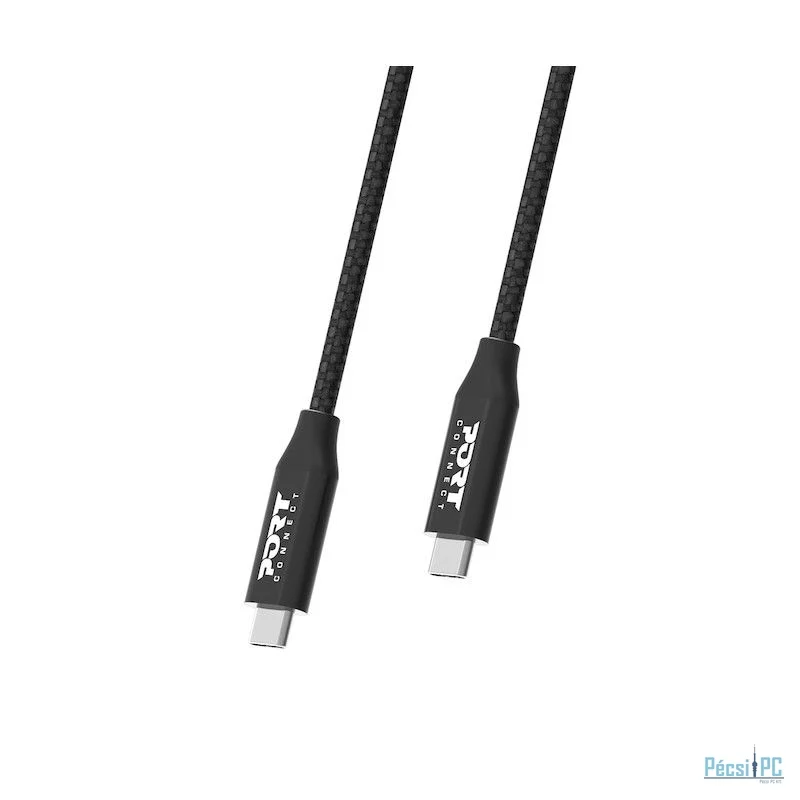 Port Designs USB-C 3.2 20 Gbps PD 100W Cable 2m Black