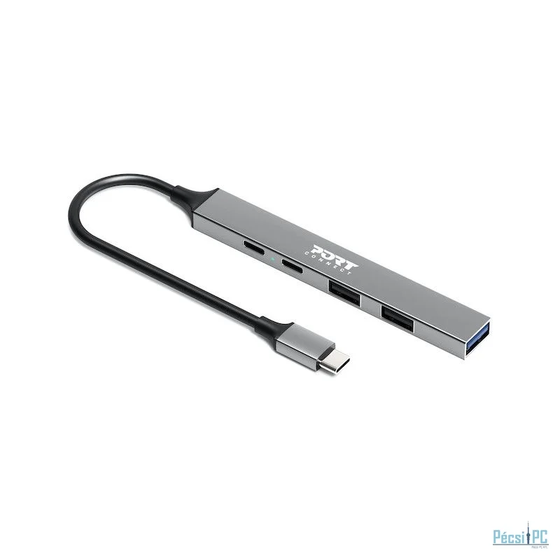 Port Designs USB-C hub with 4 USB ports + 1X USB-C 100W
