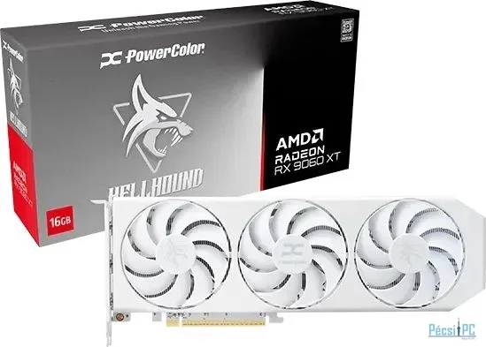 PowerColor RX9060 XT 16GB DDR6 Hellhound Spectal White OC