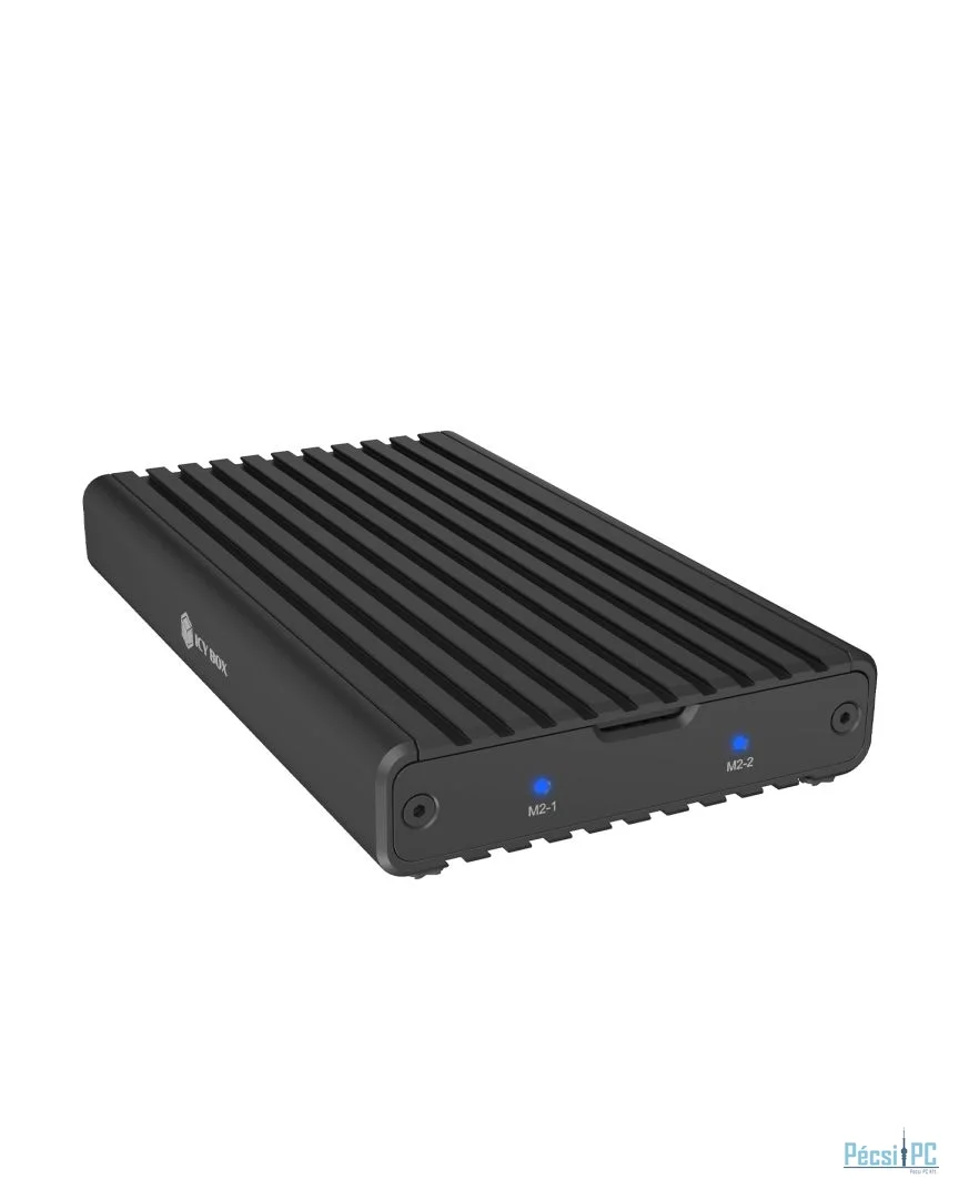 Raidsonic IcyBox IB-2817M-C32 Enclosure for 2x NVMe SSD with USB 3.2 Gen 2x2 Type-C connection