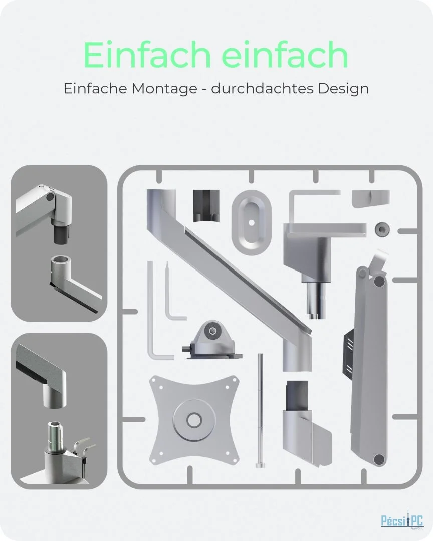 Raidsonic IcyBox IB-MS523-T Desk Mount 32