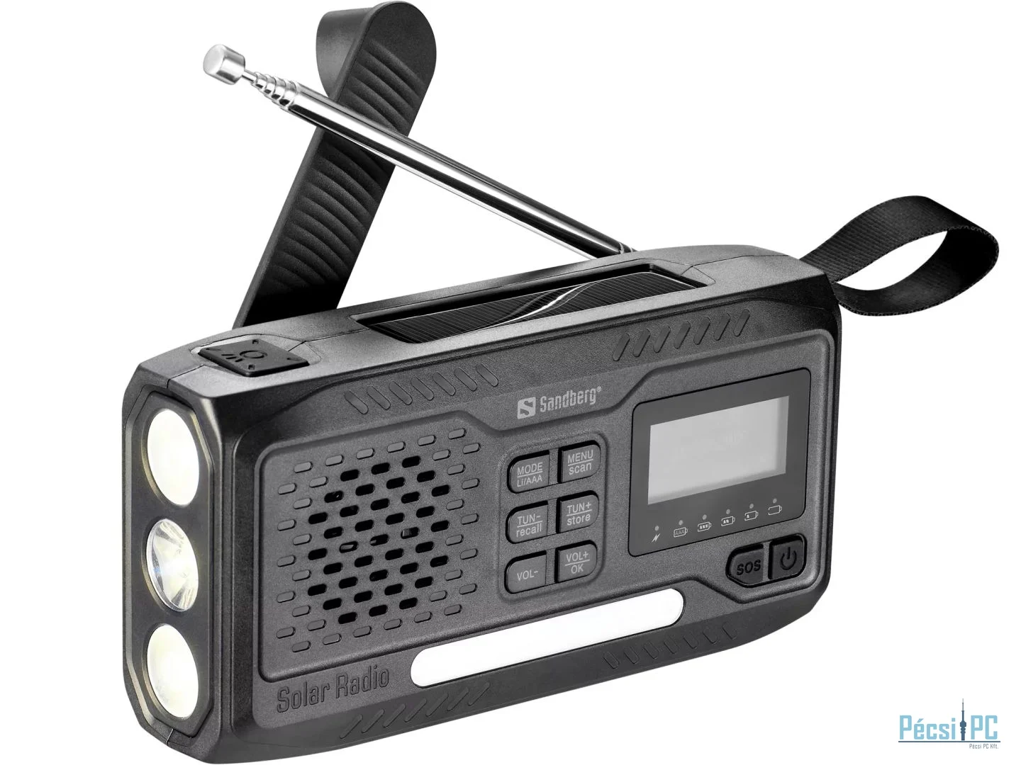 Sandberg Survivor DAB Radio All-in-1 Black