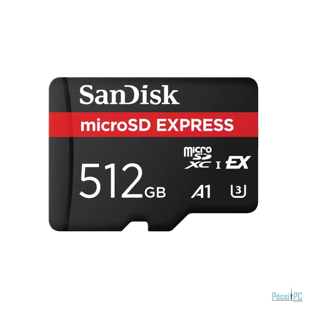 Sandisk 512GB microSDXC Express U3 A1 adapter nélkül