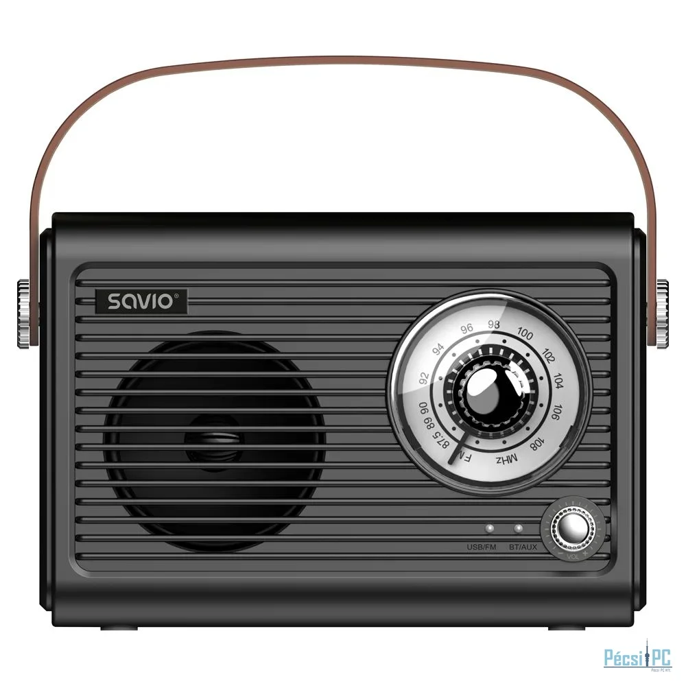 Savio RS-01 Portable radio Black