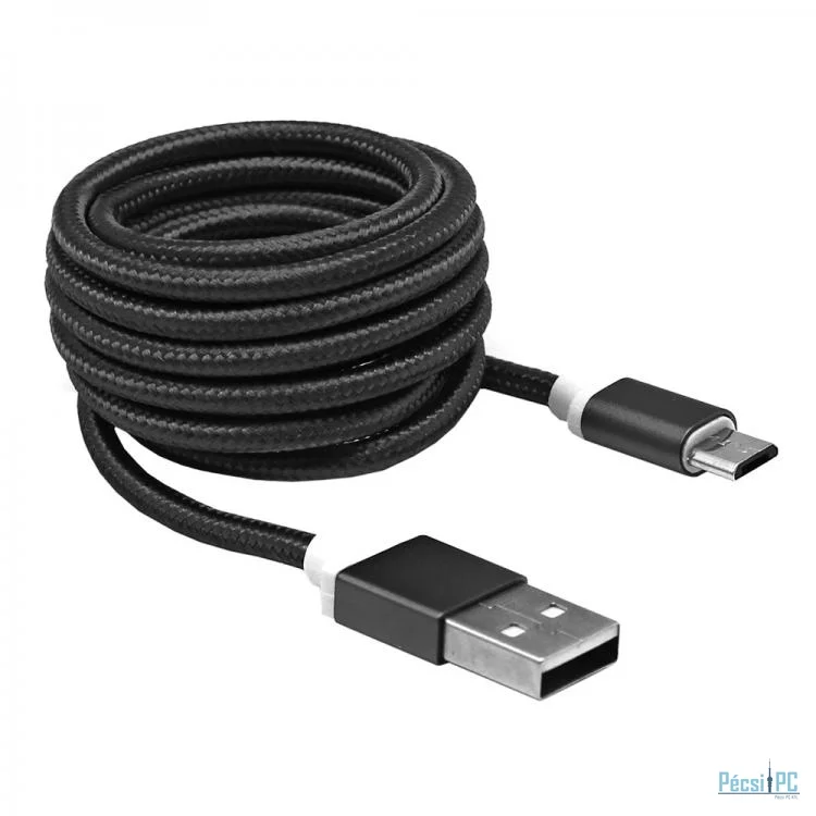 SBOX USB-microUSB kábel Black 1,5m