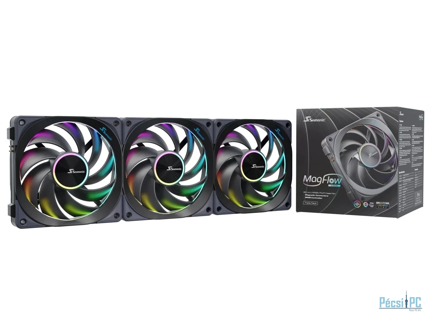 Seasonic MagFlow ARGB 120mm (3-Pack)