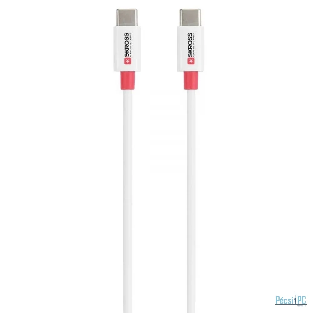SKROSS USB-C to USB-C cable 2m White