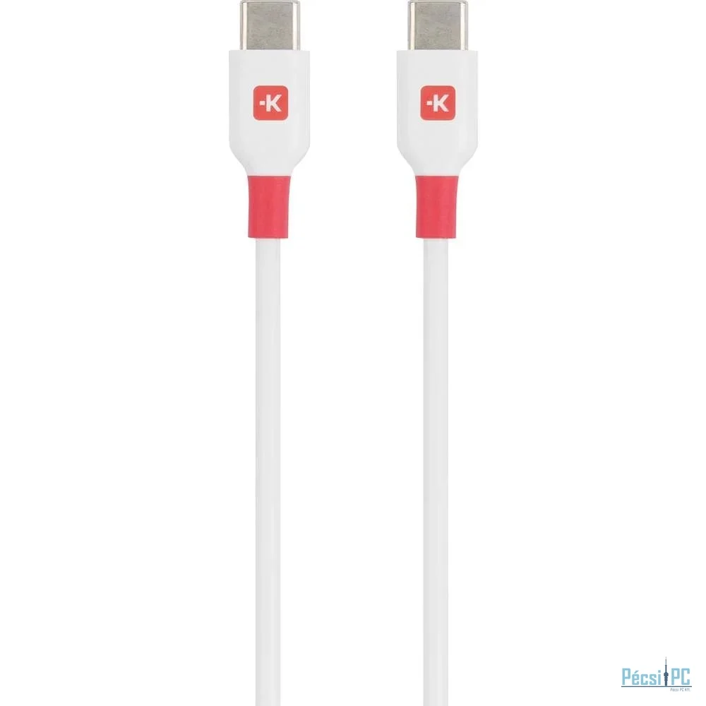 SKROSS USB-C to USB-C fast charger cable 1,2m White