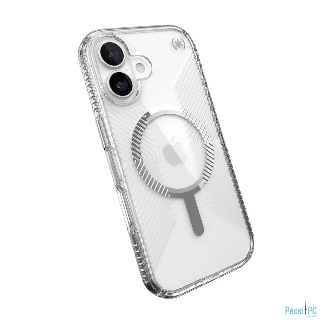 Speck Presidio Perfect Clear Grip MagSafe iPhone 17 Case Clear/Silver