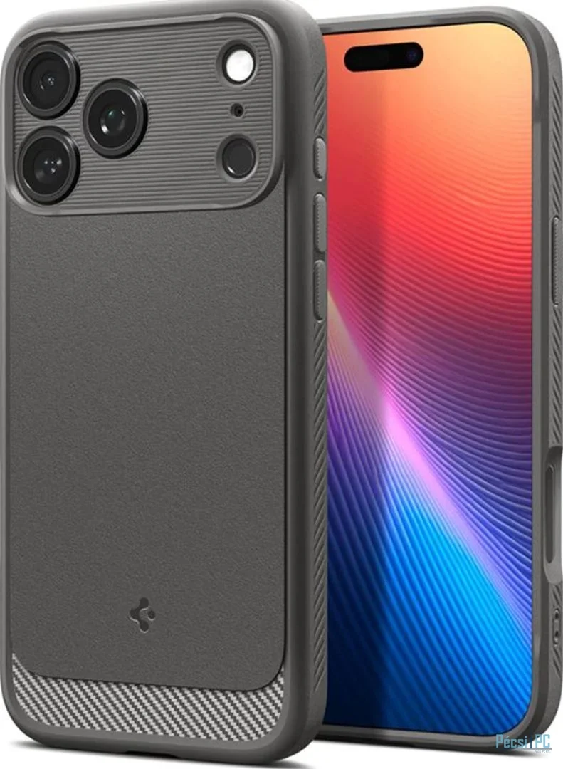 Spigen Rugged Armor MagSafe case for iPhone 17 Pro Gray