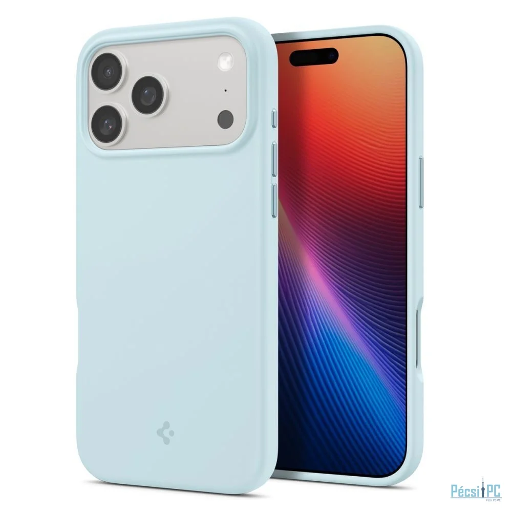 Spigen Silicone Fit MagSafe case for iPhone 17 Pro Max Mute Blue